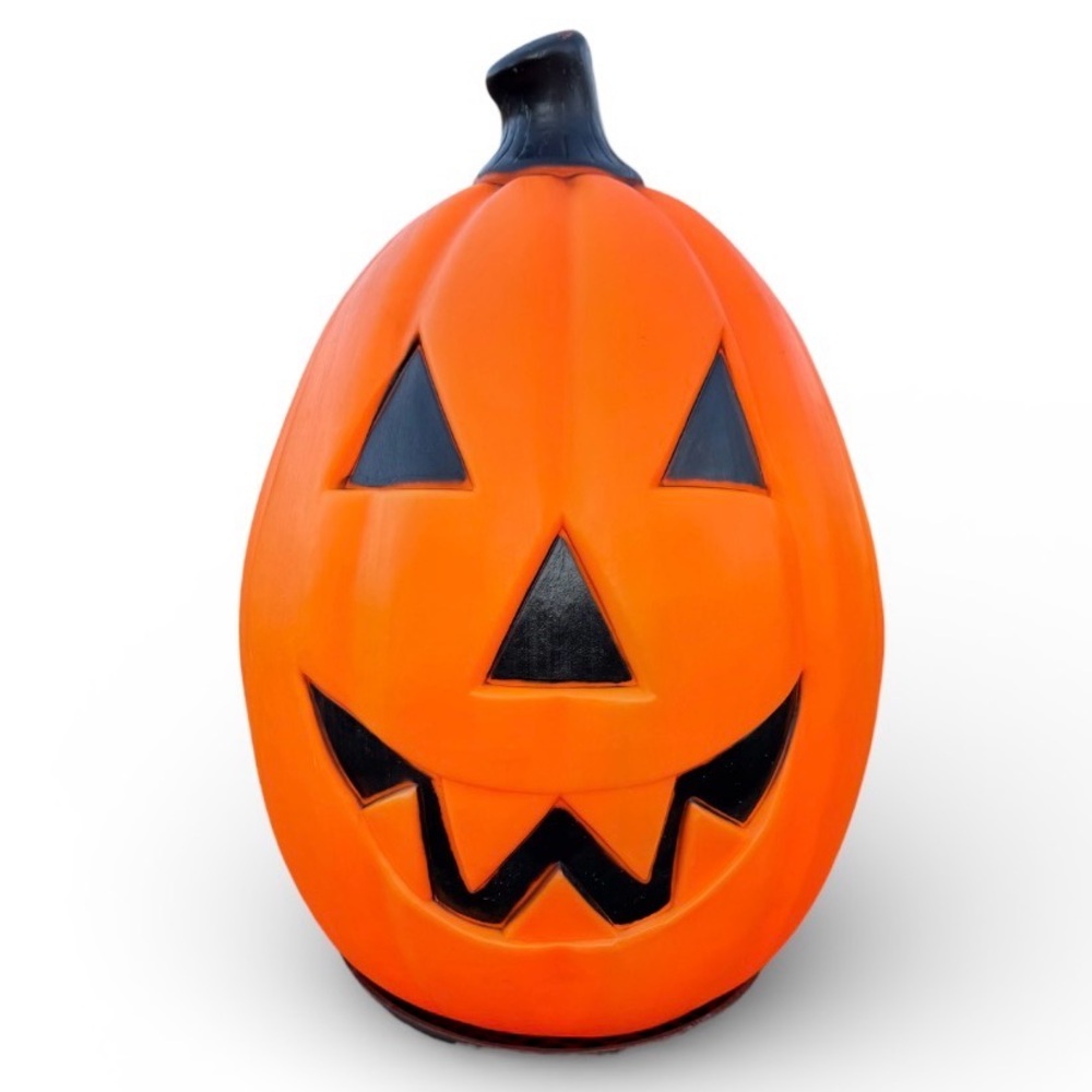 Vintage Empire Blow Mold Large 23" Pumpkin Jack O Lantern Halloween with Light